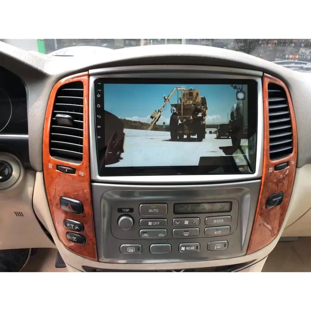 NaviHua-REPRODUCTOR DE Radio y DVD para coche, dispositivo con pantalla táctil Android, navegación GPS, para Toyota Land Cruiser 100 LC100 para Lexus LX470 2005-2007