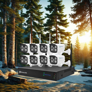 8ch H.265 sistema di telecamere IP WiFi esterno 5MP PTZ sicurezza Wireless CCTV NVR kit HDD Cloud dati certificati RoHS - Product Image 6