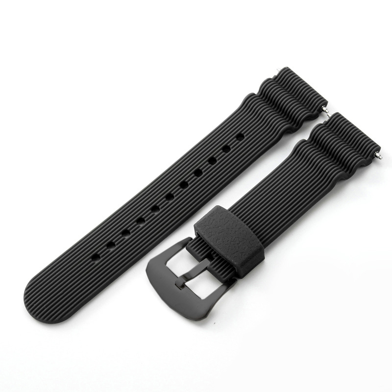 Rayures verticales noires - boucle noire