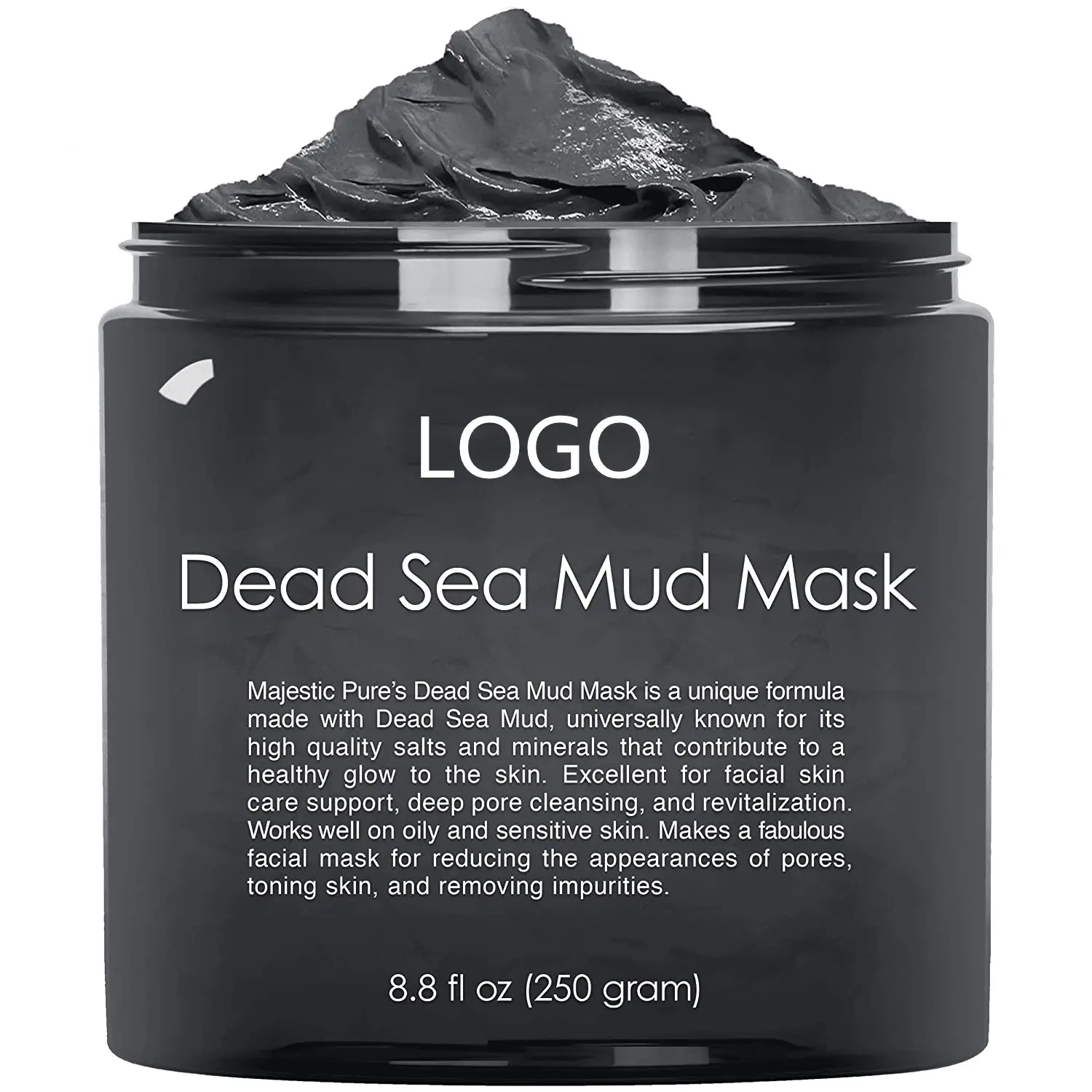 Private Label Gesichts reinigungs ton für Mitesser und Whitehead Schlamm maske aus dem Toten Meer