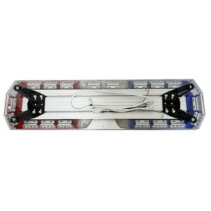 <strong>Cheap</strong> <strong>Led</strong> Light Bars <strong>LED</strong> Flashing Light bar with 100W Speaker and Siren <strong>Red</strong> Blue Amber Emergency Strobe Light bar for Ambulance - Product Image 5
