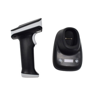 Desktop <strong>QR</strong> <strong>Code</strong> Bluetooth Wireless Barcode Scanner <strong>Ios</strong> <strong>Android</strong> 2D Barcode Scanner With Cradle and Screen - Product Image 5