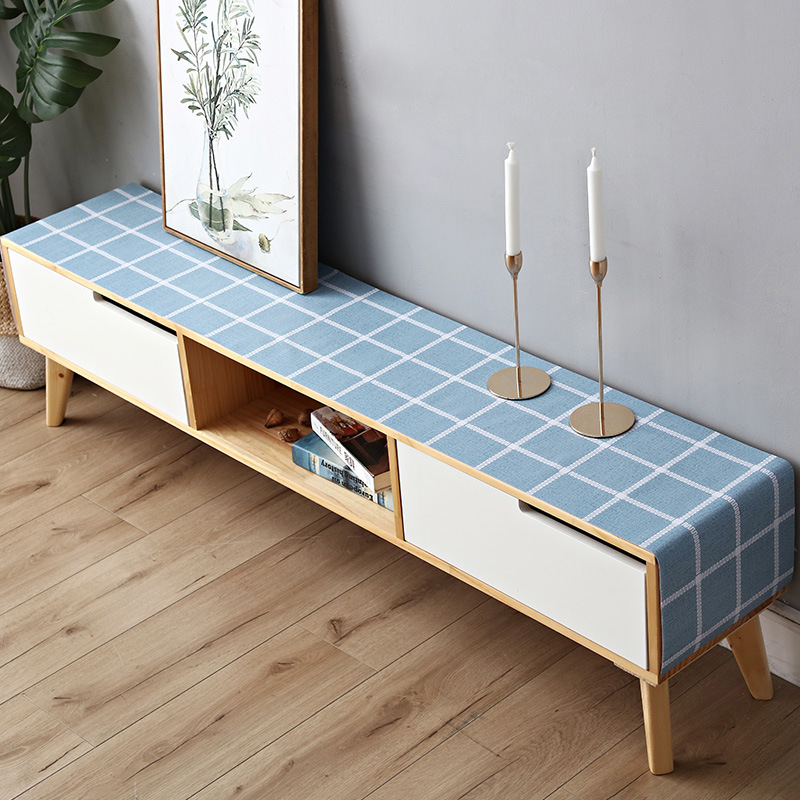 Dark blue large checkered pattern