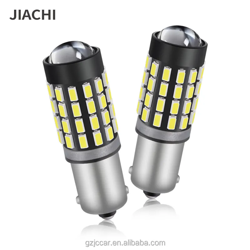 Oto araba aksesuarları BA9S için JiaChi fabrika Led ampul lamba H6W jiat4w BAX9S BAY9S yan işaretleyici köşe kuyruk 3014 çip 54smd 12-24v