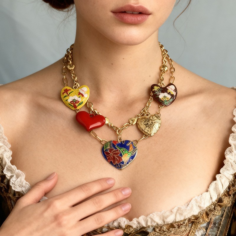 5 Heart Necklace