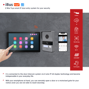 Smart Villa <strong>Intercom</strong> <strong>System</strong> Tuya WIFI Doorbell Two Way Calling Support Camera <strong>and</strong> Night Vision - Product Image 4