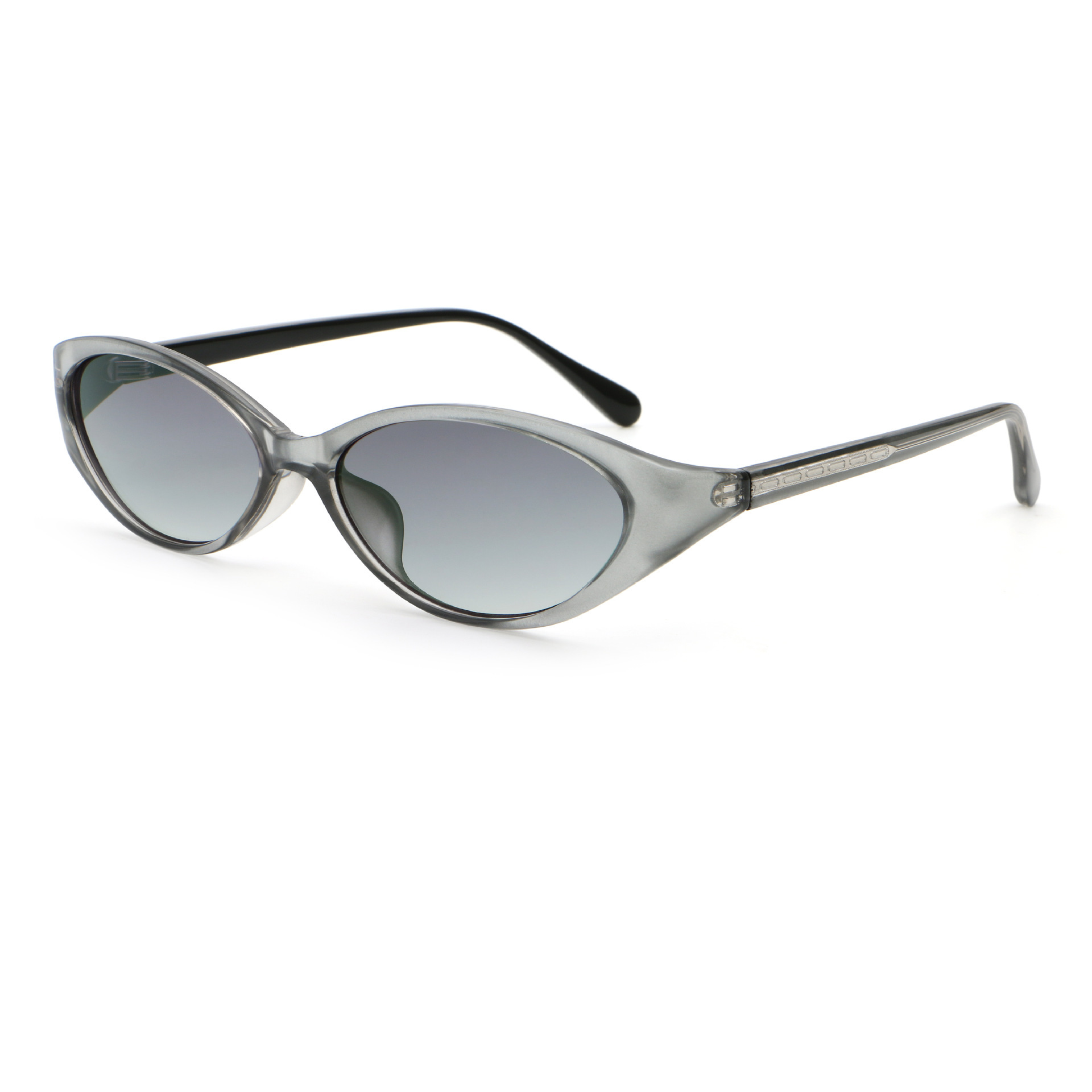 C4 bright pearlescent silver frame gradual gray