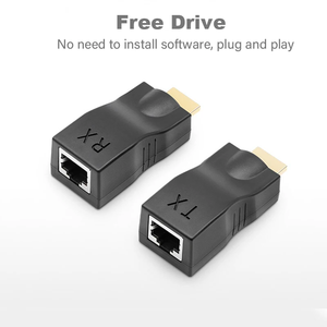 ตัวขยายวิดีโอ HDTV เป็น RJ45 4K 3D HDTV 1.4ต่อได้ถึง30เมตรต่อขยายได้ RJ45กว่า5E แมว/6เครือข่ายอะแดปเตอร์ LAN อีเธอร์เน็ต - Product Image 5