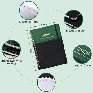 Biểu Tượng Tùy Chỉnh A5 Máy Tính Xách Tay Cá Nhân In Máy Tính Xách Tay Xoắn Ốc PU Da Tạp Chí Với Logo Khuyến Mại Quà Tặng Doanh Nghiệp - Product Image 2