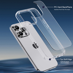 IPAKY for iPhone 15 Pro Max Case Ultra Clear Silicone Soft Phone <strong>Cover</strong> Plus IPhone15Pro 15Pro Camera Shockproof Fundas Capas - Product Image 3