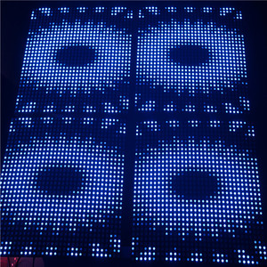Ws2812b SMD5050สีเต็มรูปแบบ RGB เปลี่ยนสีได้30*30ซม Matrix Sk6812จอแสดงผลพิกเซลแบบยืดหยุ่นที่ตั้งโปรแกรมได้แบบดิจิตอล