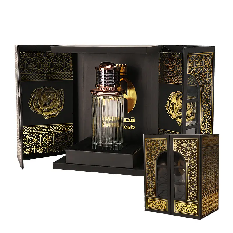 Odm Buy Uae-caja de embalaje de botella de Perfume, cajas de cartón vacías para Perfume