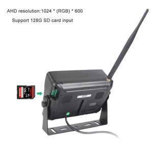 Monitor DVR inalámbrico Quad Split de 7 pulgadas, modo de espera, vista frontal, cámara de posicionamiento láser magnético inverso para montacargas - Product Image 5