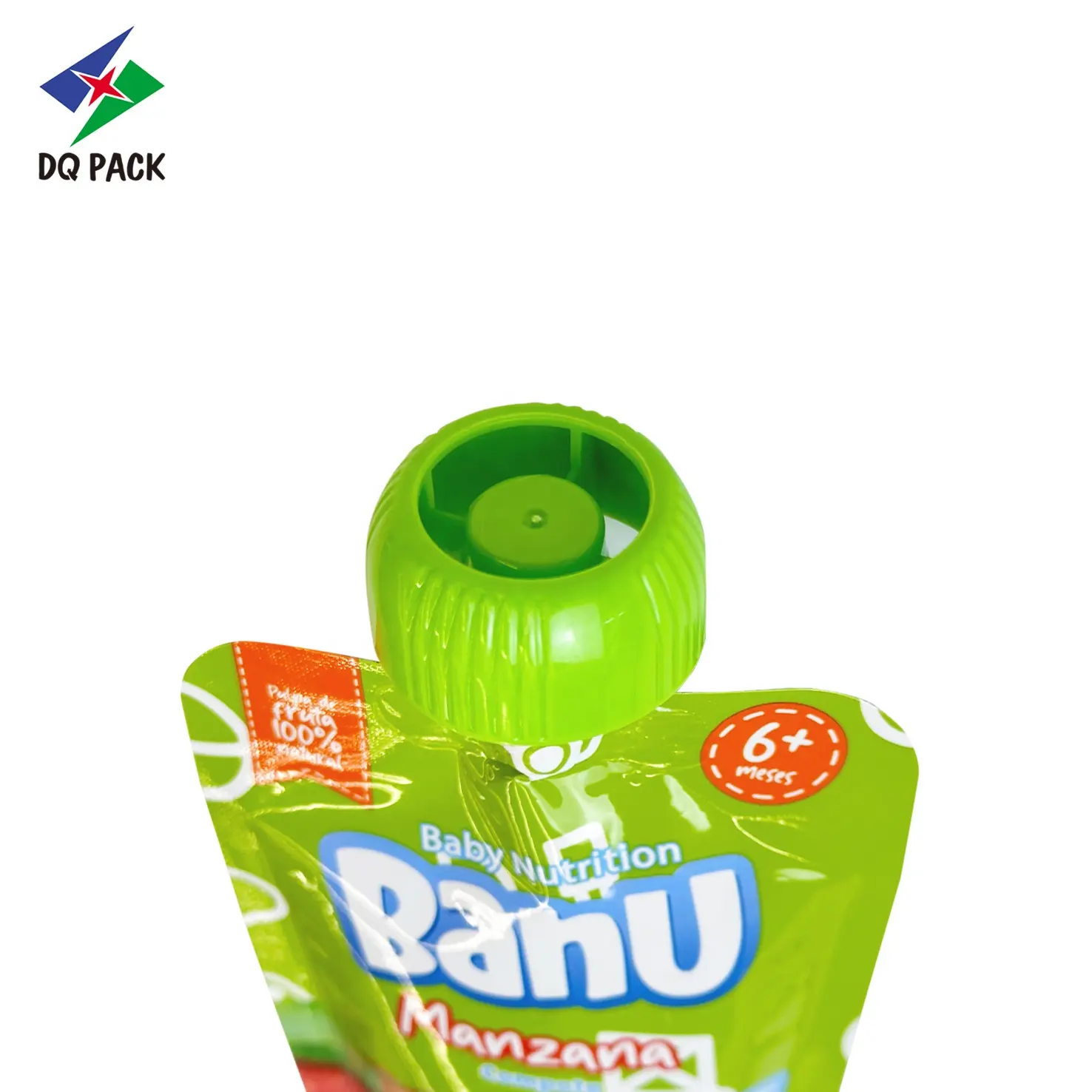 DQ PACK на заказ красочные PP PET пластиковая крышка винтовая крышка для воды жидкий сок мешочек для бутылки