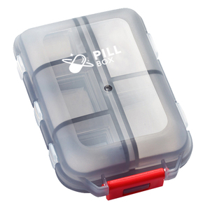 Xách tay rõ ràng hình chữ nhật PP nhựa du lịch Pill hộp lưu trữ Organizer mini 7 ngăn Pill y học trường hợp - Product Image 2