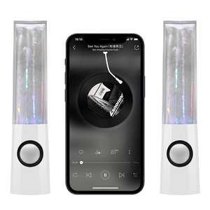 Sistema de altavoces con Bluetooth, torre de luz de agua de baile, 3,5 MM, función de gota de agua para Smartphone, Notebook, portátil y Escritorio