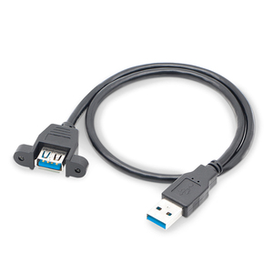 0.3M 0.6M 1M 1.5M 2M 3M 5M Usb 3.0延长电缆公对母，带面板安装螺钉锁定连接器适配器 - Product Image 3