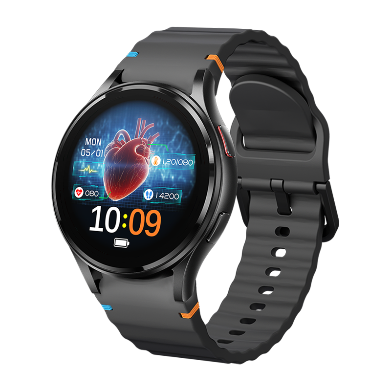 Black case, black strap