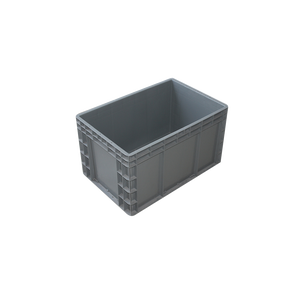 600x400x340mm Plastic Boxes Logistics Nestable and <strong>Stackable</strong> <strong>Crate</strong> Industrial Plastic Box Custom <strong>Size</strong> Solid EU Box 2.4KG CN;JIA - Product Image 4
