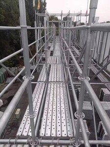 Andamio de forma de acero, andamio de escalera, construcción móvil, marco de paso Soldado Tubular, andamio galvanizado ajustable - Product Image 3
