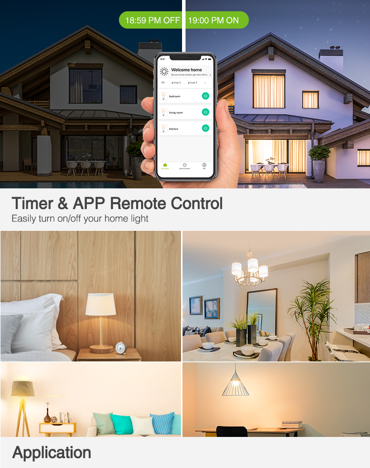 Nitebird Tuya High brightness filament bulb light bulb with smart bulb work with Alexa