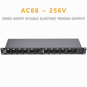 เครื่องขยายสัญญาณแยกสองอินพุตสำหรับคลังสินค้าระบบไฟ LED DMX512 8ทาง/1990