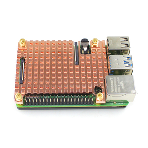 Raspberry Pi 4 Carcasa de cobre puro tipo B generación Raspberry Pi 4B disipador de calor de cobre puro Carcasa protectora caja - Product Image 3