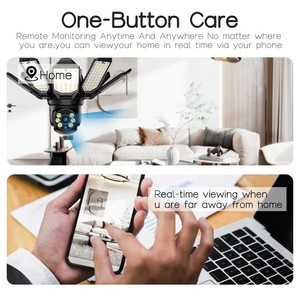 360 Panorama LED Glühbirne Flutlicht kameras 2.4G Wireless Indoor Socket Sicherheit CCTV IP Wifi Kamerasystem Zwei-Wege-Audio - Product Image 2
