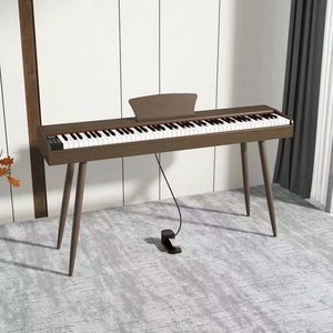 Piano digital de madera 88 teclas Instrumentos de teclado de Piano Electrónico con sintetizador funcional de sensibilidad táctil de China - Product Image 4
