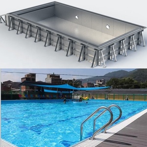 25m lớn trên mặt đất thép mạ kẽm hồ bơi với khung thép không gỉ - Product Image 1
