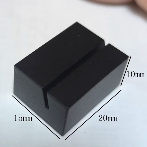 Black slanted groove 1mm 20*15*10mm
