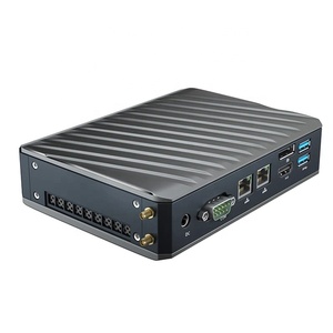 Office Mini Pc Core i3 i5 i7 5205U 8145U 8265U 8565U Win8.1 USB3.0 HD2.04KディスプレイシステムコンピューターデスクトップPCグレーケース
