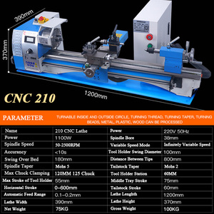 210 Multifuncional Metal Household <span class=keywords><strong>CNC</strong></span> Ltorno para Carpintaria