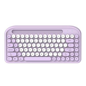 84Keys Wireless BT <strong>Keyboard</strong> Punk Keycaps Duel Mode Colorful <strong>Keyboard</strong> with Mobile Slot for Tablet Phone Office Use - Product Image 3