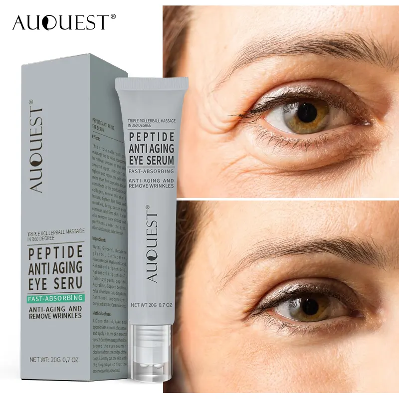 Sérum pour les yeux à rouleau Six peptides 3, crème Anti-âge, Lifting de la peau des yeux, hydratation des poches oculaires