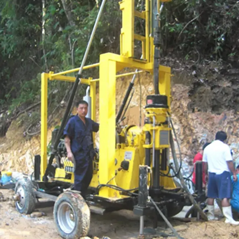 Plataforma de perforación de núcleo tipo remolque barato, plataforma de perforación de pozos de agua de pozo de perforación de núcleo pequeño, plataforma de perforación de campos petrolíferos