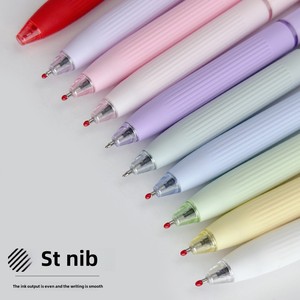 高价值可定制标志可伸缩签字笔快干糖果色系列0.5毫米制造商库存塑料 - Product Image 3