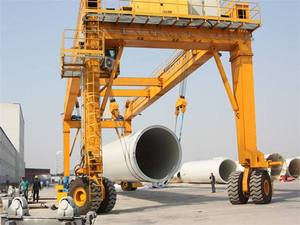 Gru a cavalletto per pneumatici in gomma Mobile certificata ISO (RTG) per cantieri Container di sollevamento barche 40ft/45ft con sistema anticollisione - Product Image 5
