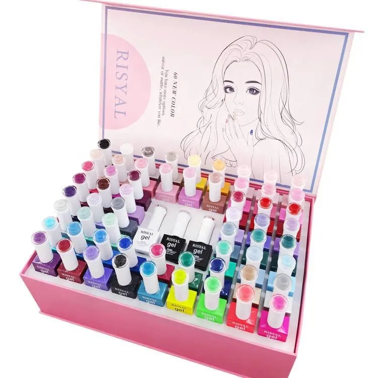 Vente en gros, 60 couleurs de vernis à ongles en Gel