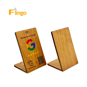 13.56Mhz recensione di Google NFC supporto in legno riutilizzabile NTAG213/215/216 Contactless per il Menu del ristorante con codice QR - Product Image 3