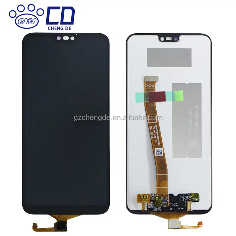 Conjunto de substituição da tela lcd 100% teste, painel de lcd novo original para huawei p20 lite lcd com moldura