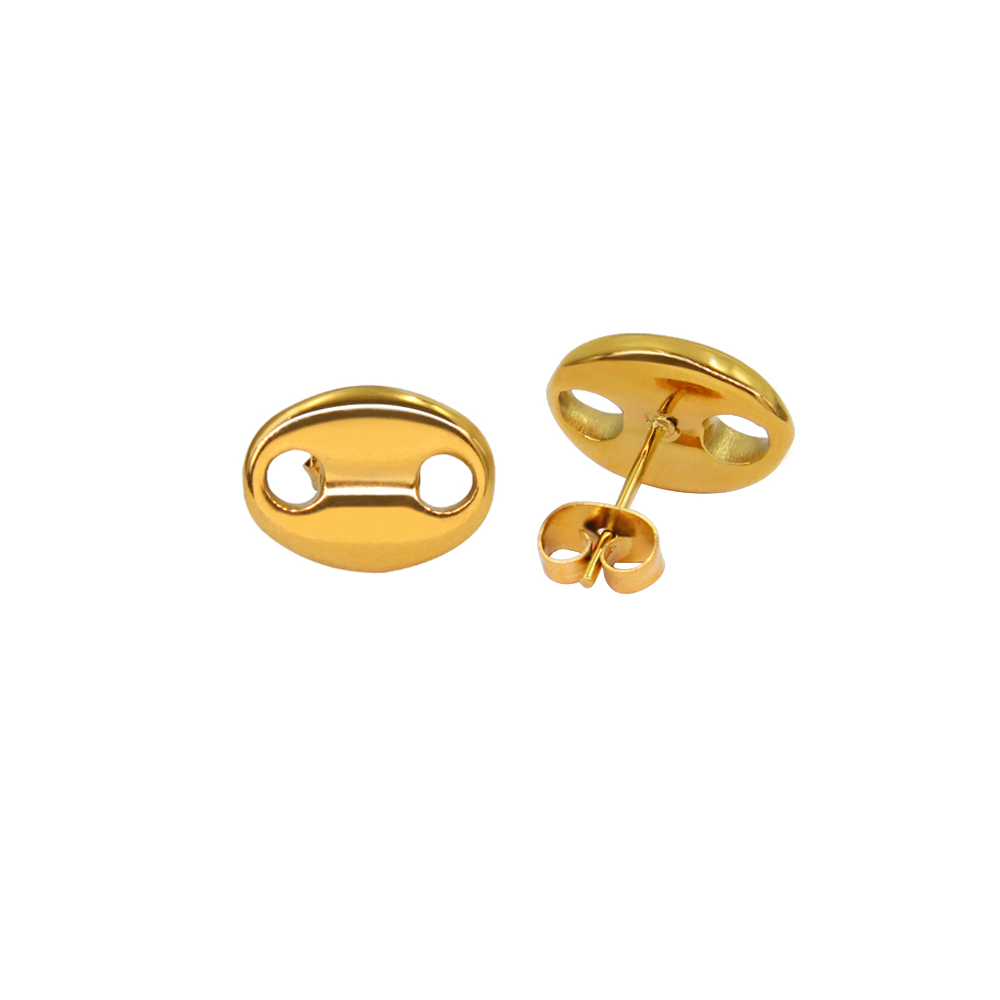 Boucle d'oreille dorée de 8 mm YS902