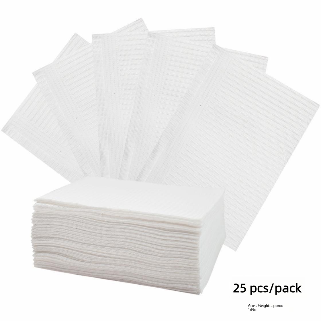 Tapete desechable para mesa de manicura - Blanco - 25 unidades