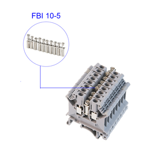 FBI 10-5 <strong>Fixed</strong> Bridge UK Type <strong>Terminal</strong> <strong>Block</strong> Accessories for UK 3N UKK3 UKKB5 DIN Rail <strong>Terminal</strong> <strong>Blocks</strong> - Product Image 1