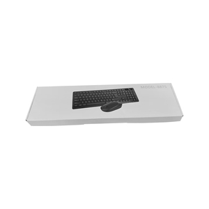 USB 104-Key Full-Size 2,4G Office Silent Computer Keyboard LED Retroiluminado Multimedia Wired Combo con ratón para AIO PC