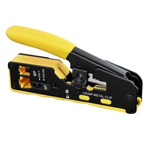 ร้อนมัลติฟังก์ชั่ 6p 8p สายไฟ Crimper Stripper เครื่องตัดคีมเครือข่าย Cat5e Cat6 Cat7 Rj45 ผ่าน EZ CRIMPING เครื่องมือ - Product Image 1