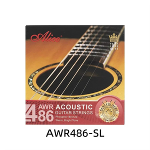 Alice awrnano fosfor bronz akustik gitar dizeleri 1st-6th dizeleri Nano cilalı kaplama ile altıgen çekirdek Set