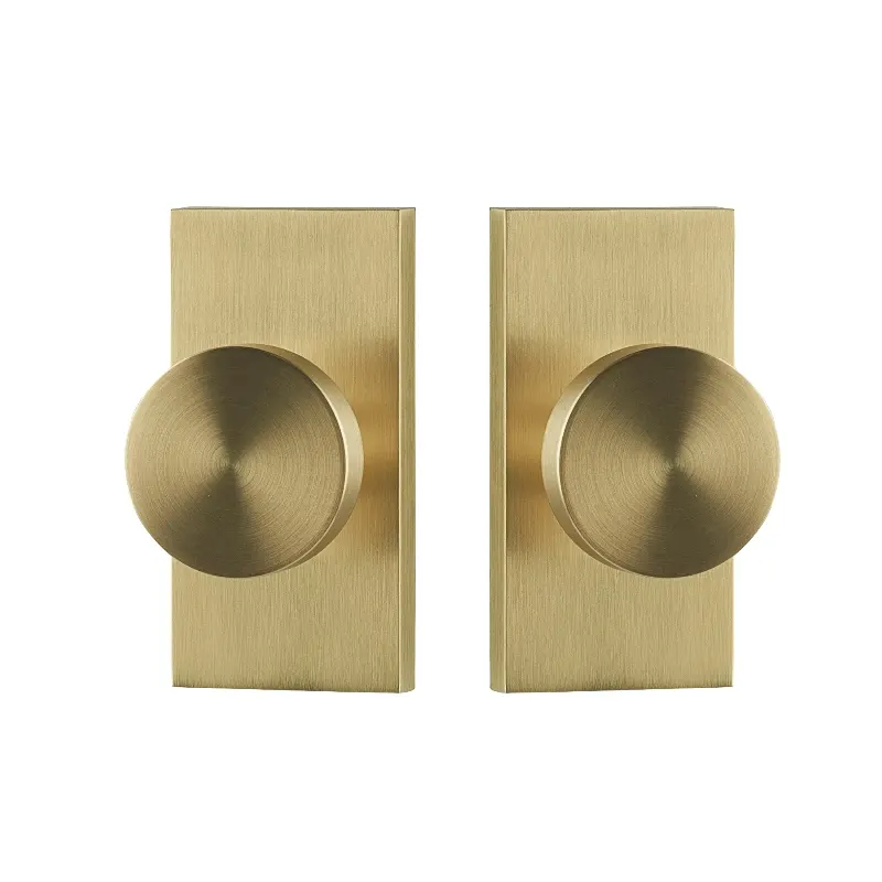 Boutons de porte intérieurs, bouton de porte moderne pour placard de hall avec rosette rectangulaire