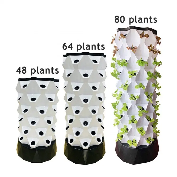 Kapalı PVC ananas-Aeroponic büyümek kule hidroponik dikey bahçe sistemi dikey kule için ışık standı büyümeye yol açtı