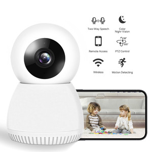 2 yönlü interkom küçük ağ kamerası hareket algılama kapalı Ptz Wifi güvenlik akıllı kamera ev için - Product Image 2